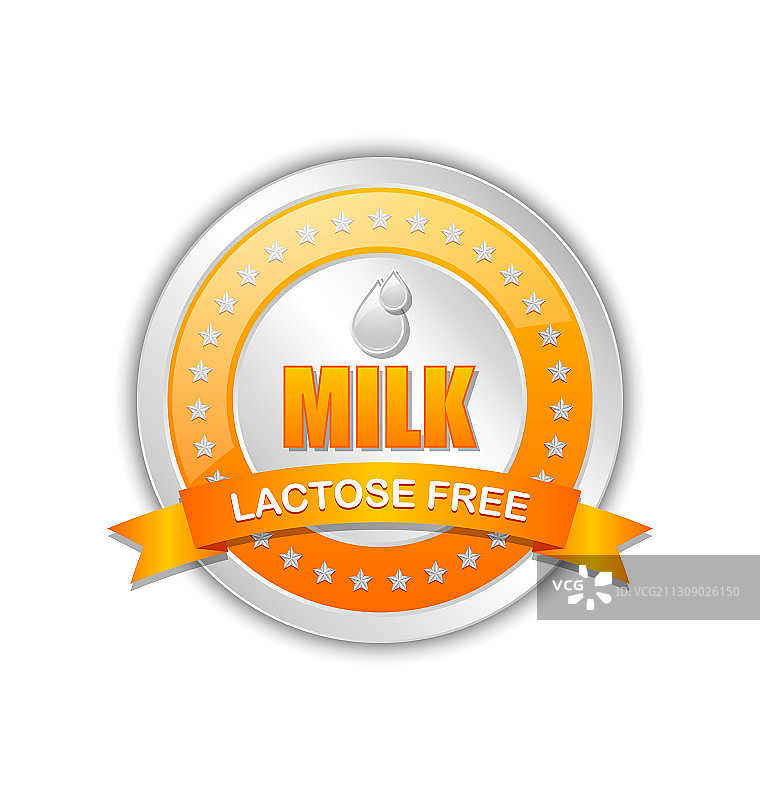牛奶徽章图片素材