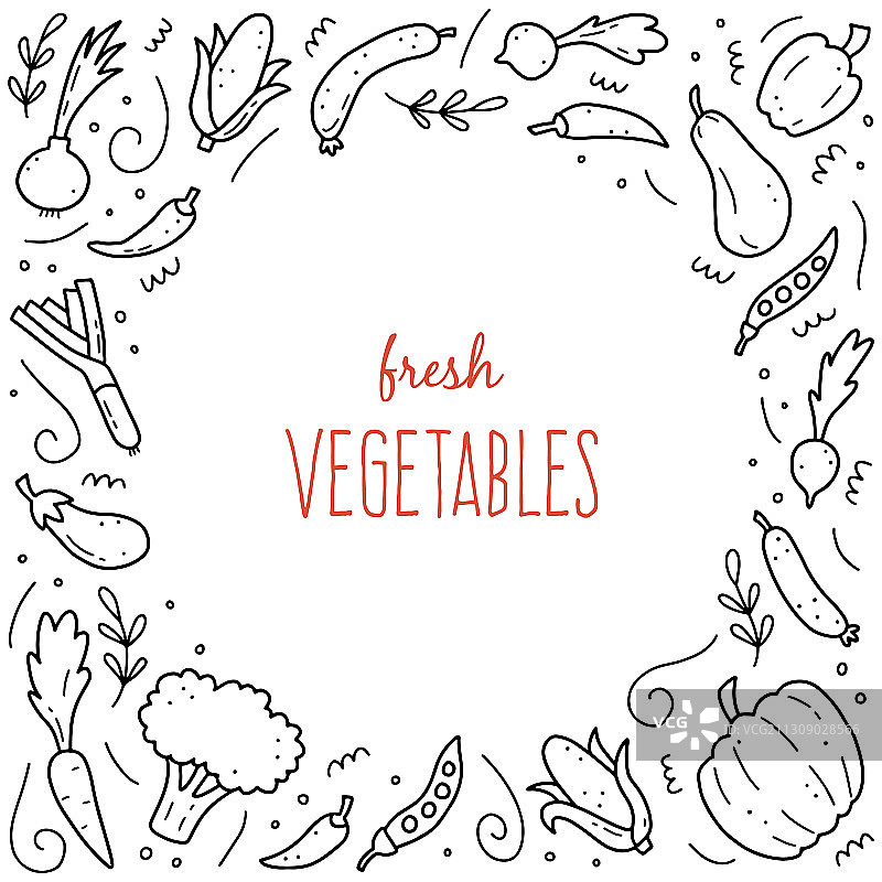 手绘蔬菜图片素材