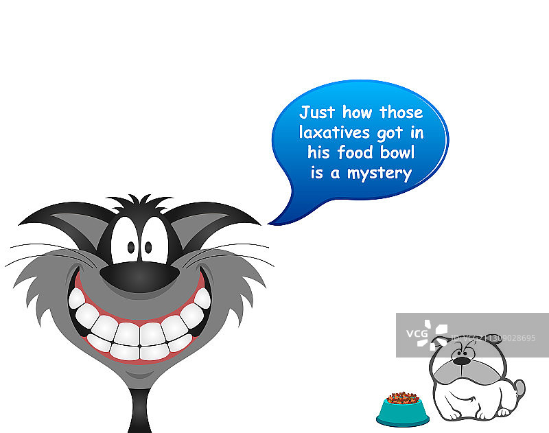 狗粮碗里的泻药图片素材