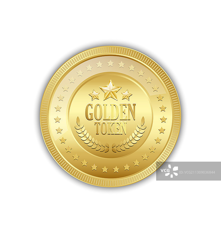 金色代币图片素材