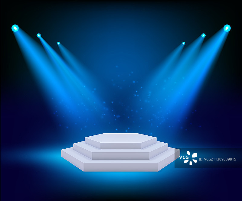 聚光灯下的剧院舞台颁奖典礼图片素材