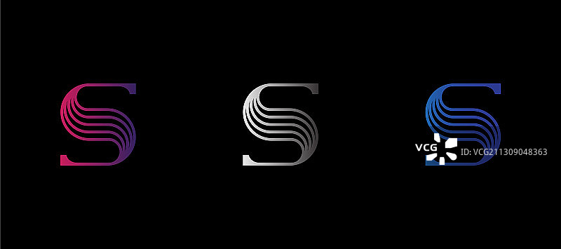 字母S标志设计图片素材