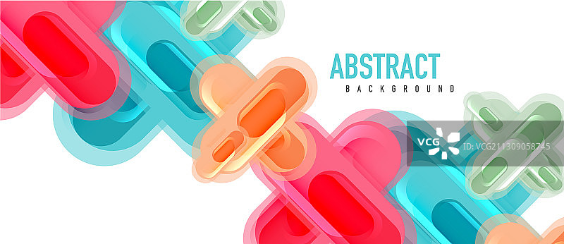 现代玻璃十字形抽象图片素材