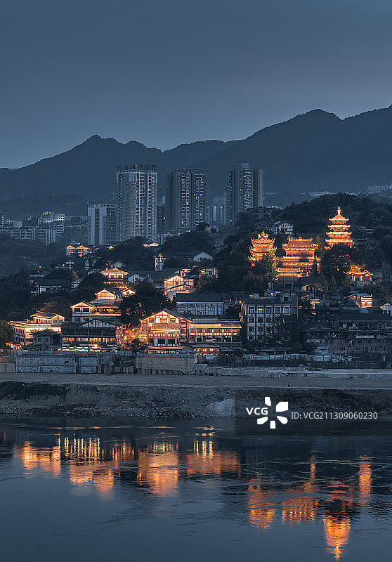 渝洲晚唱-重庆磁器口图片素材