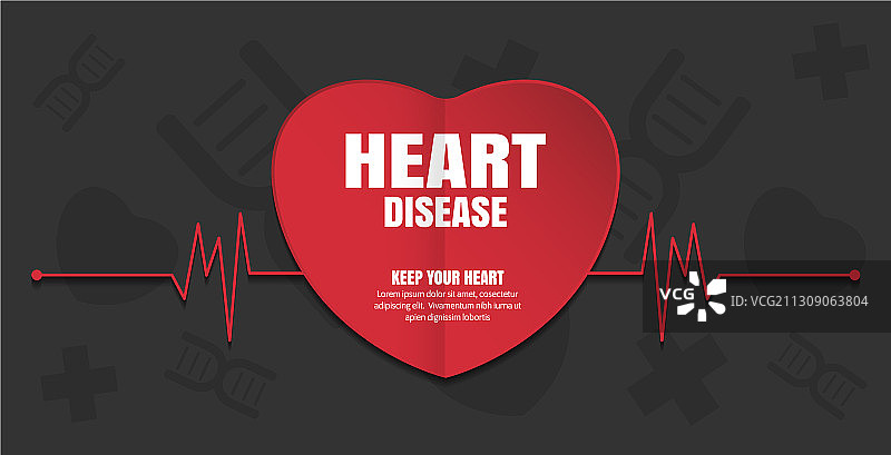 世界健康日心脏病概念设计图片素材