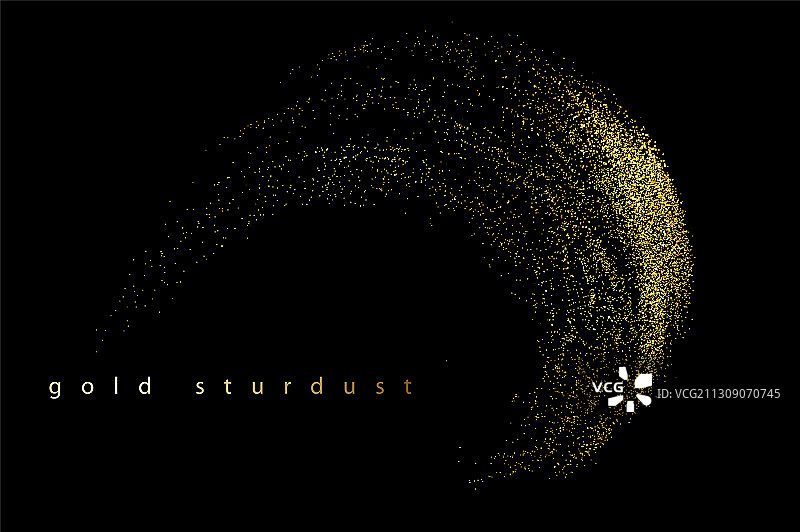 金色波浪抽象设计元素图片素材