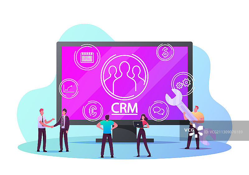 CRM系统客户关系管理图片素材