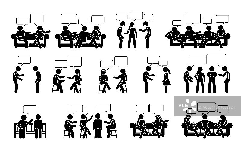 人际对话与沟通图片素材