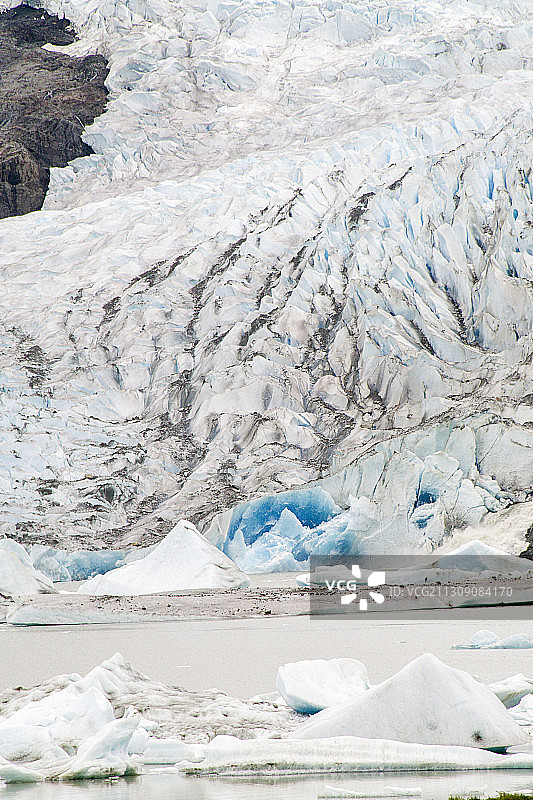 门登霍尔冰川面貌图片素材