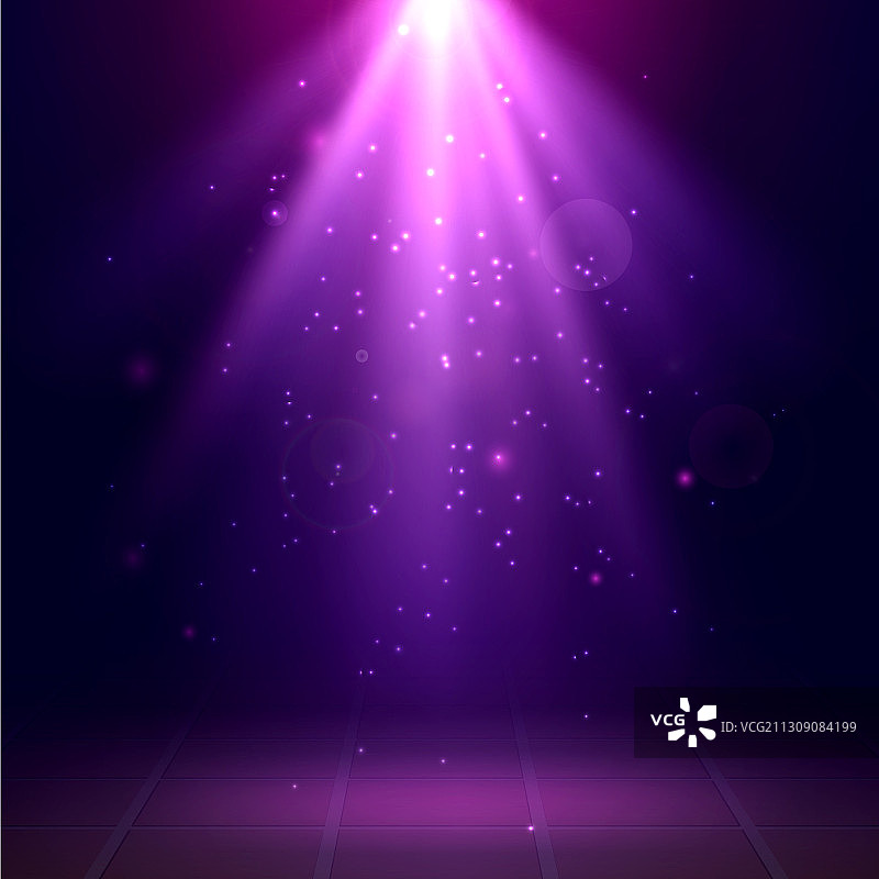 紫色聚光灯迪斯科灯光效果场景图片素材