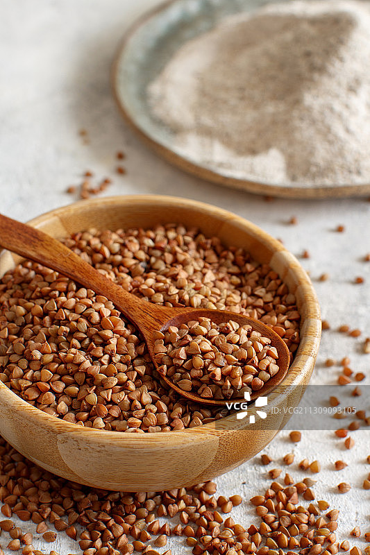 勺子里的种子特写图片素材