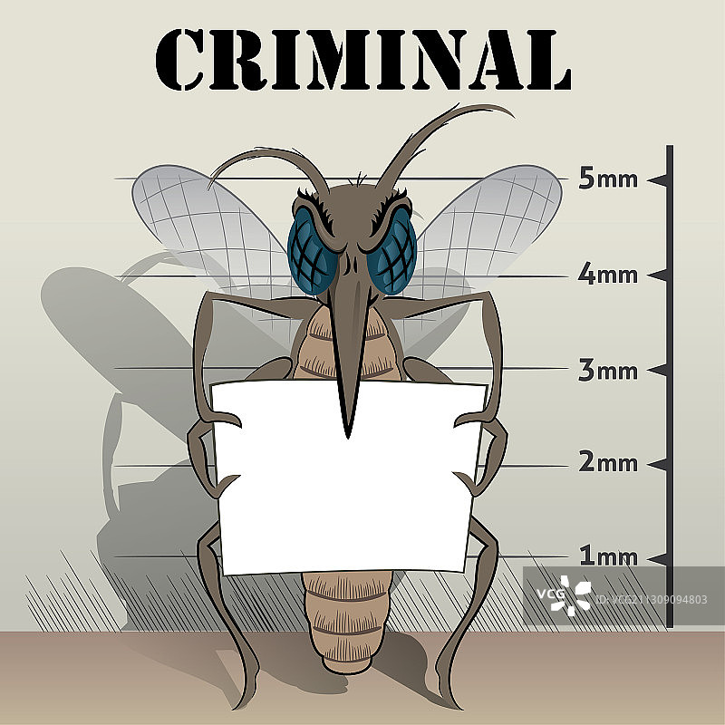 监狱蚊虫叮咬提示海报图片素材