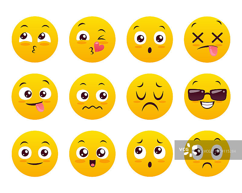 网页表情符号合集图片素材