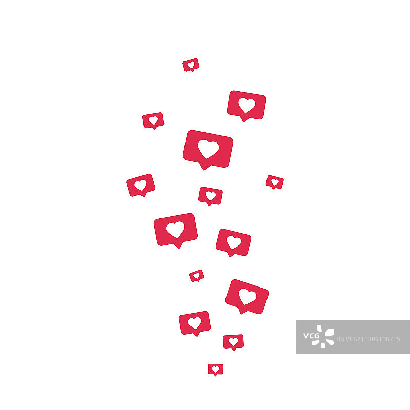 白色背景上的点赞图标社交图片素材