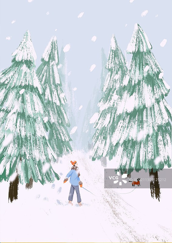 浪漫四季-冬图片素材