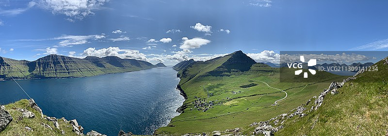 丹麦卡尔索伊岛海山全景图片素材