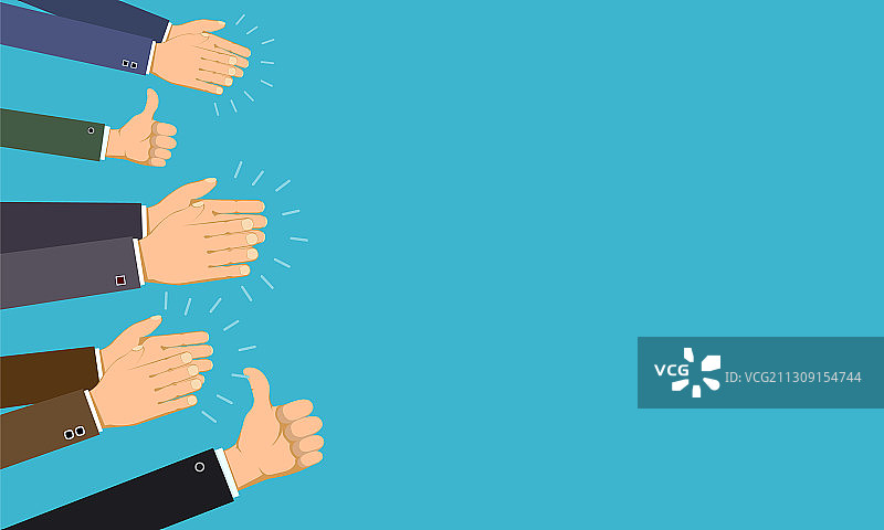 鼓掌和点赞的手势图片素材