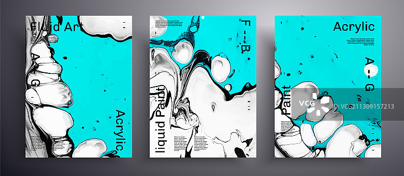 抽象丙烯酸banner流体艺术纹理图片素材