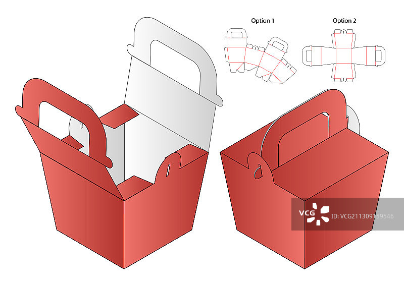 盒包装模切模板设计三维模型图片素材
