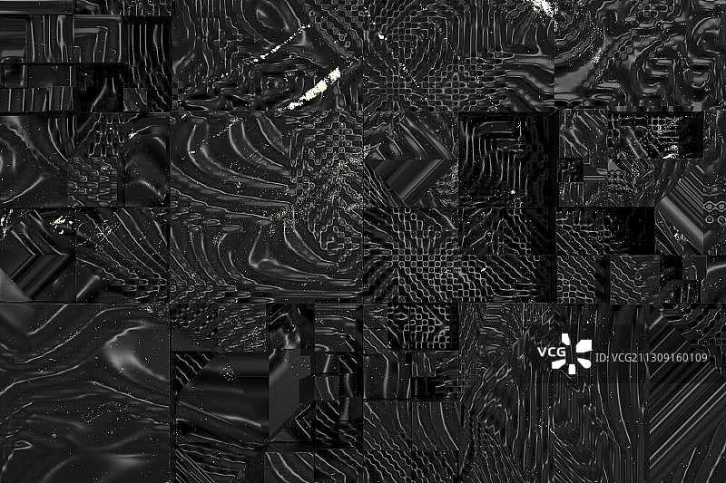 带有金色点缀的黑色背景图片素材