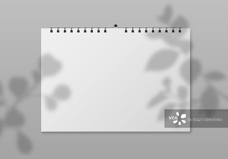 空白挂历空 Planner正面视图图片素材