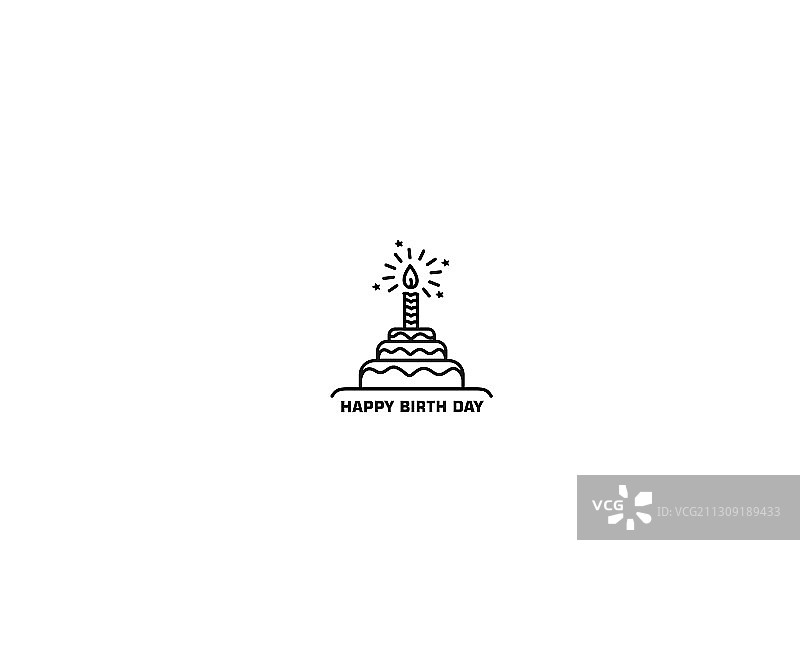 生日快乐蛋糕图标图片素材
