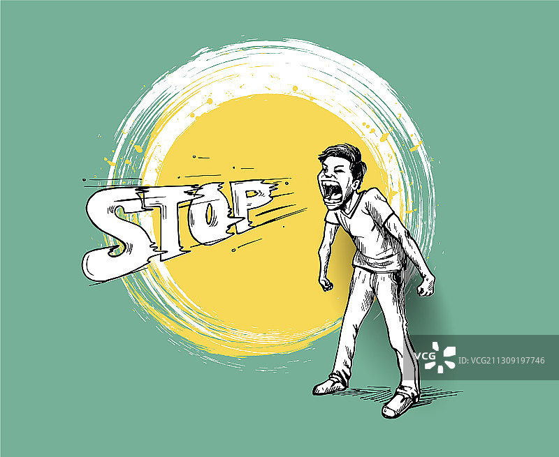 手绘禁止标志草图设计图片素材