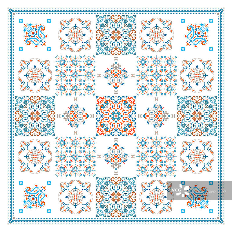 传统佩斯利花纹装饰图片素材