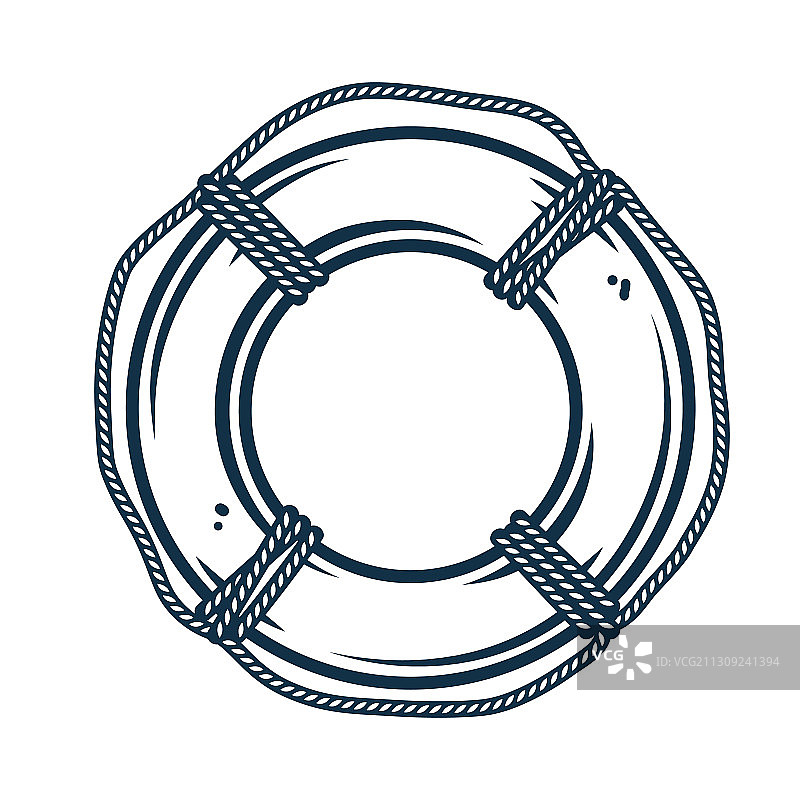 带绳索的救生圈图片素材