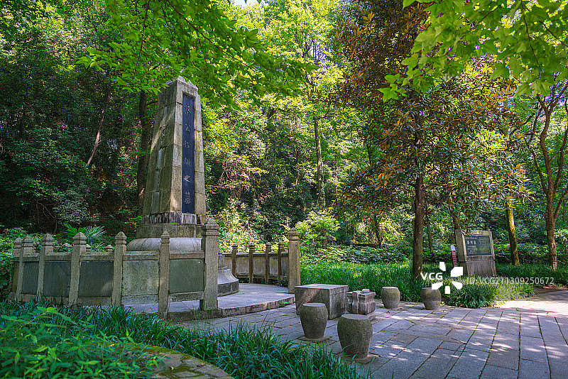 长沙岳麓山蔡锷墓图片素材