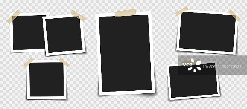 不同胶带的相框图片素材