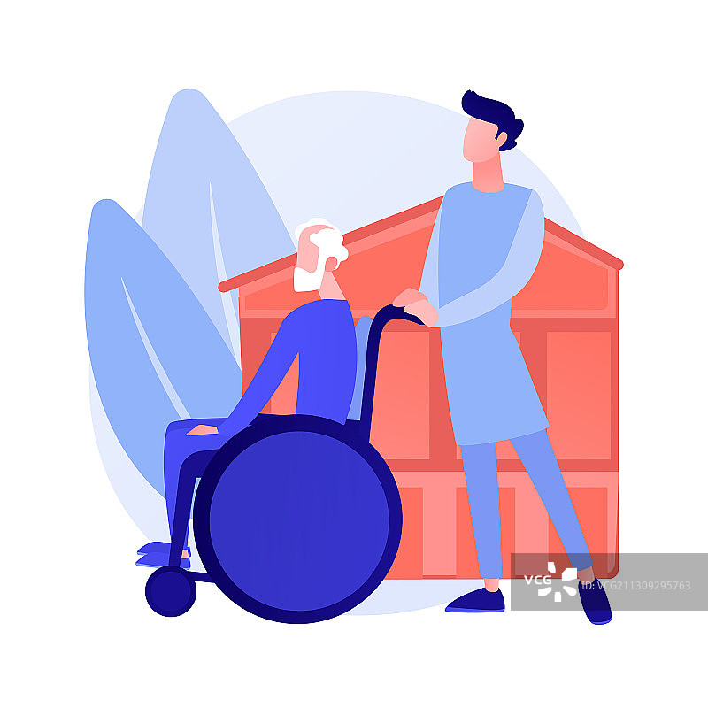 疗养院概念隐喻图片素材