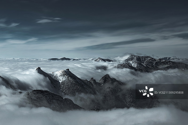 云海秦岭图片素材