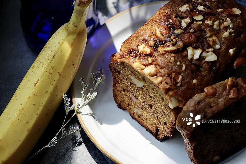 香蕉蛋糕图片素材