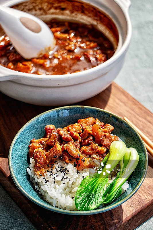 台式卤肉饭图片素材