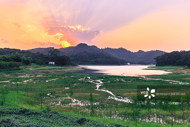 东莞同沙水库风光图片素材