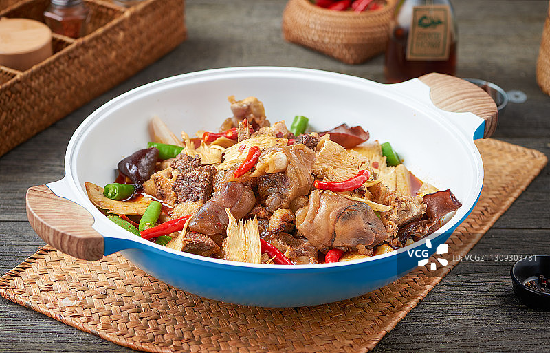 红烧牛蹄图片素材
