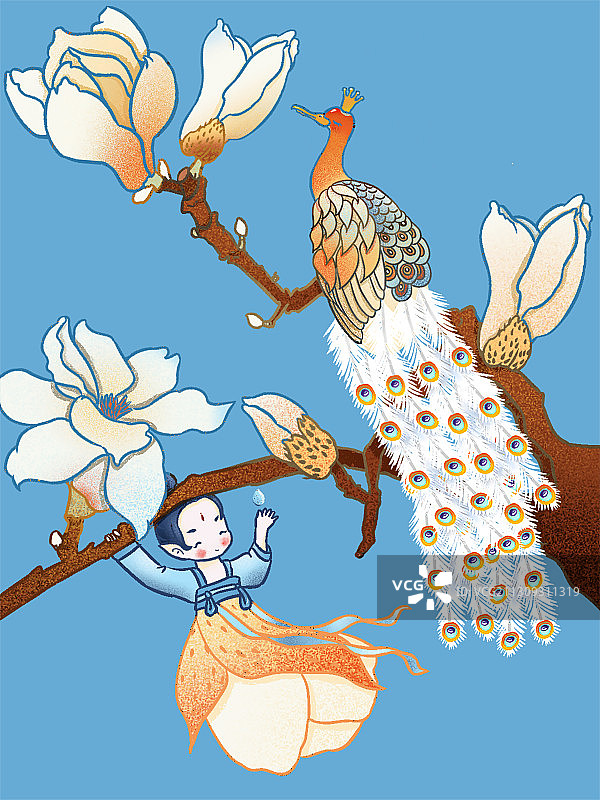 二十四节气Q版卡通插画之清明图片素材