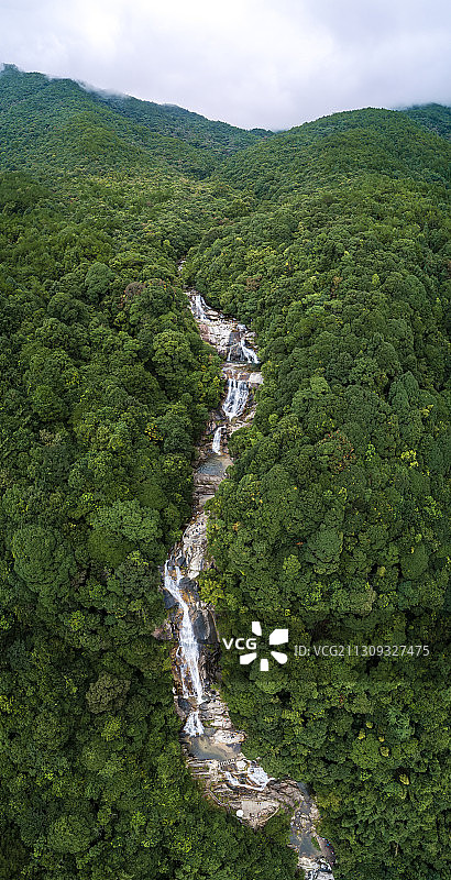 武平两野山十里瀑布群图片素材