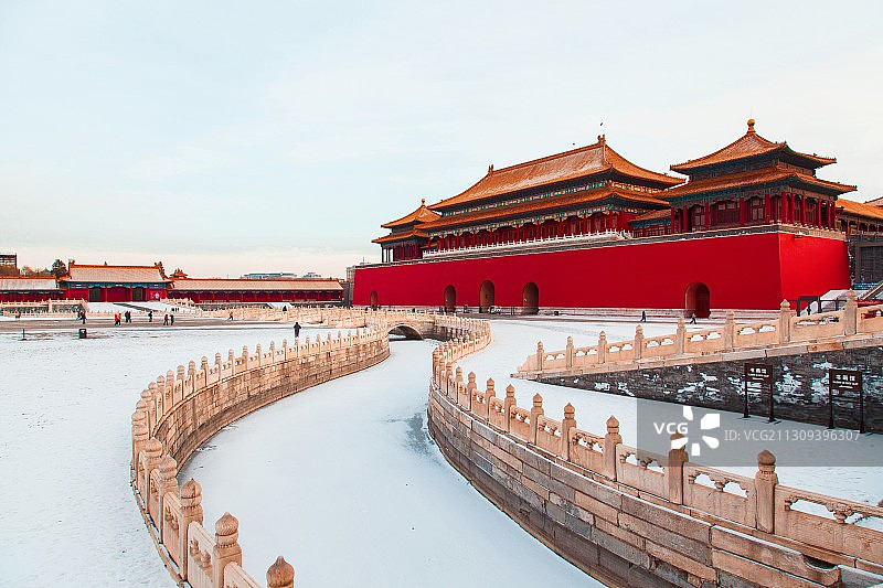 故宫雪景图片素材