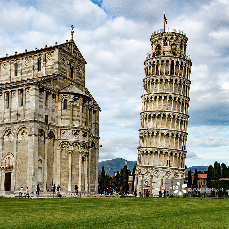 比萨斜塔图片素材