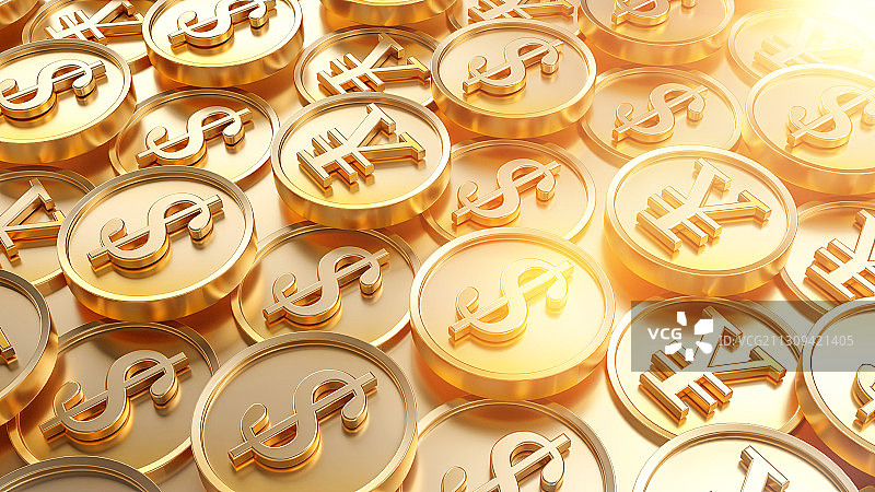 一堆金币图片素材