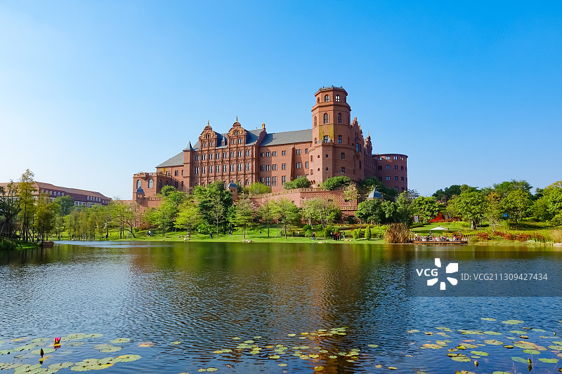 华为东莞松山湖基地欧洲小镇图片素材