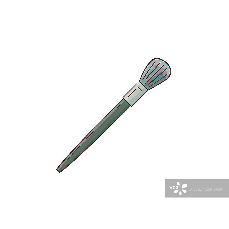 化妆粉底或腮红刷图标图片素材