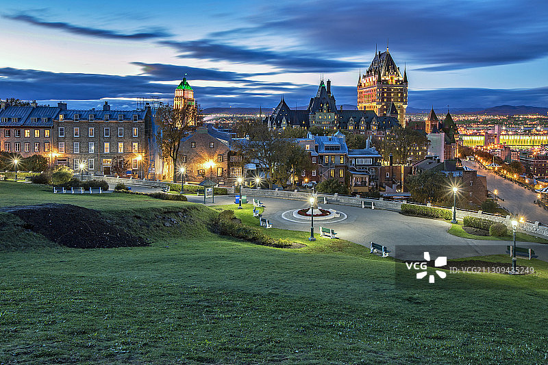 加拿大魁北克古城风光图片素材