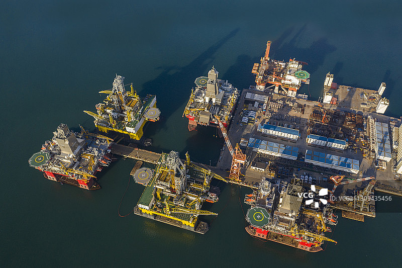 海上平台制造图片素材