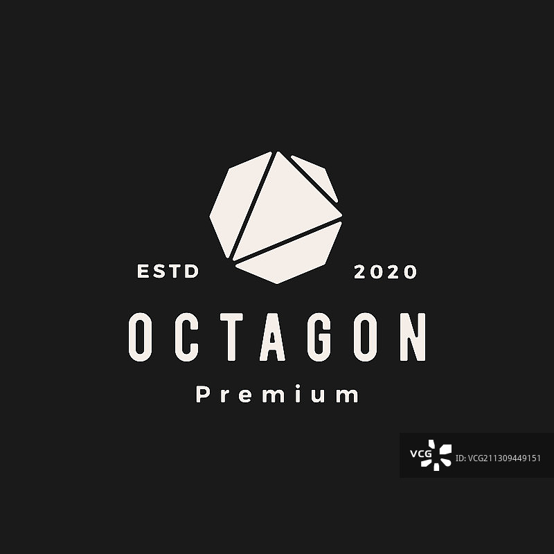 复古风八边形标志图标图片素材