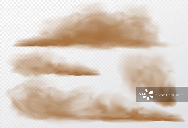透明背景上的沙尘云图片素材