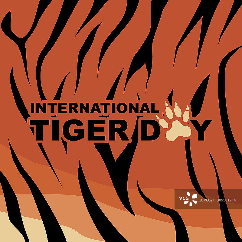 国际老虎日排版设计图片素材