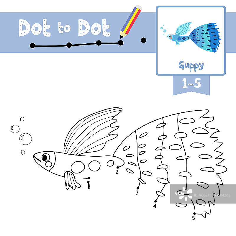 点到点的教育游戏和着色书图片素材